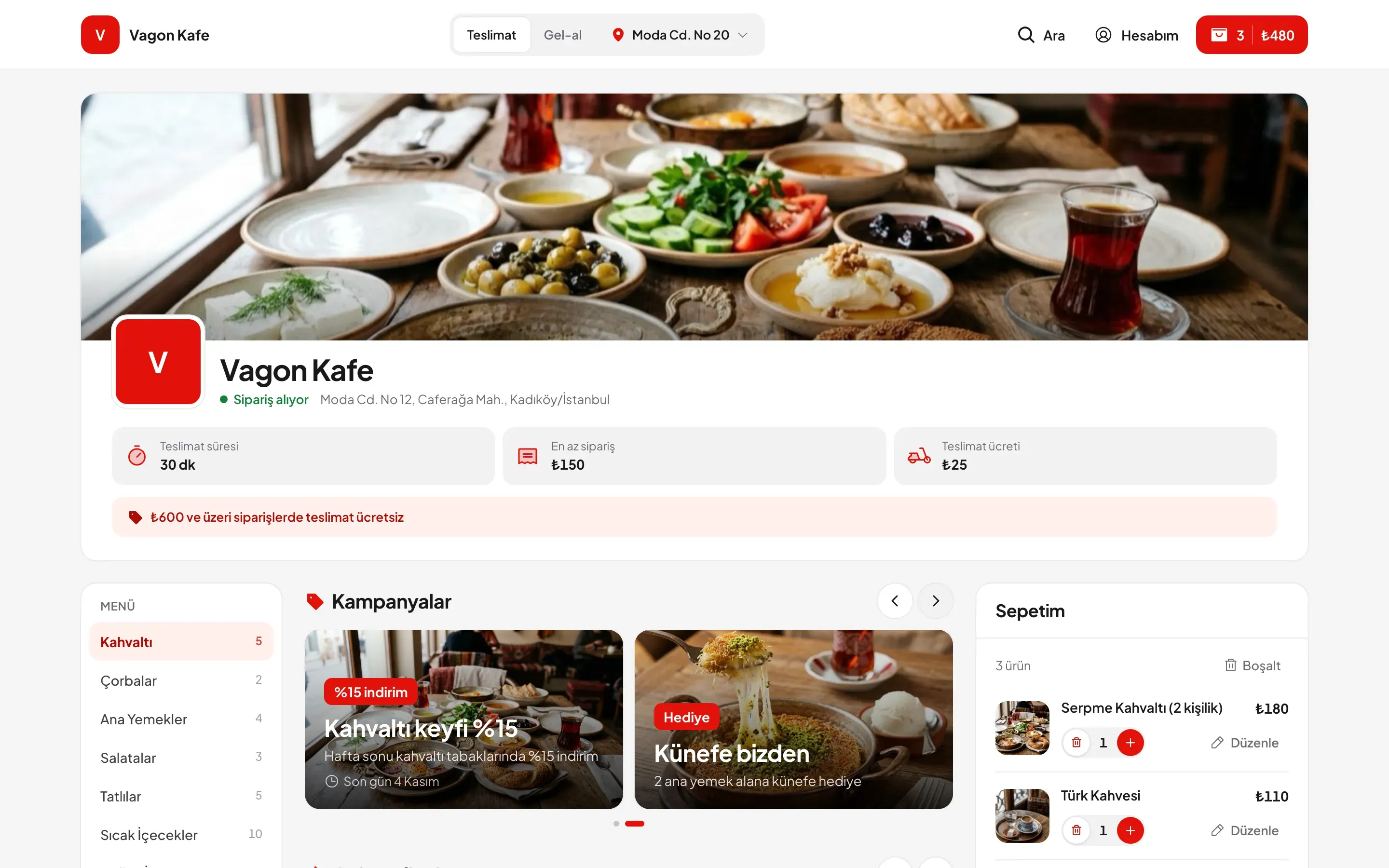 Komisyonsuz online sipariş sitesi, kendi alan adınızda